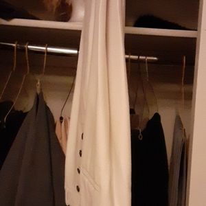 Pants white and cream and navy blue